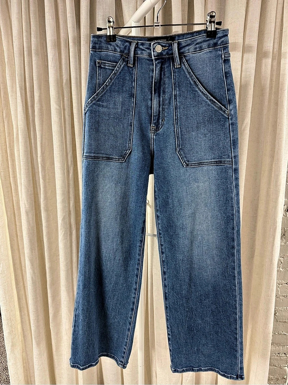 Just Black Denim high rise wide leg cropped denim size 26